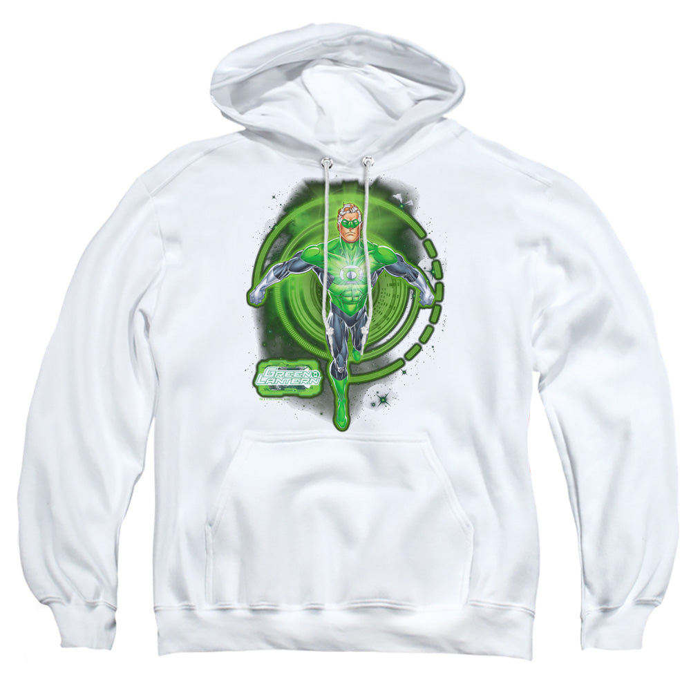 Green Lantern Inked Mens Hoodie White Officially Licensed