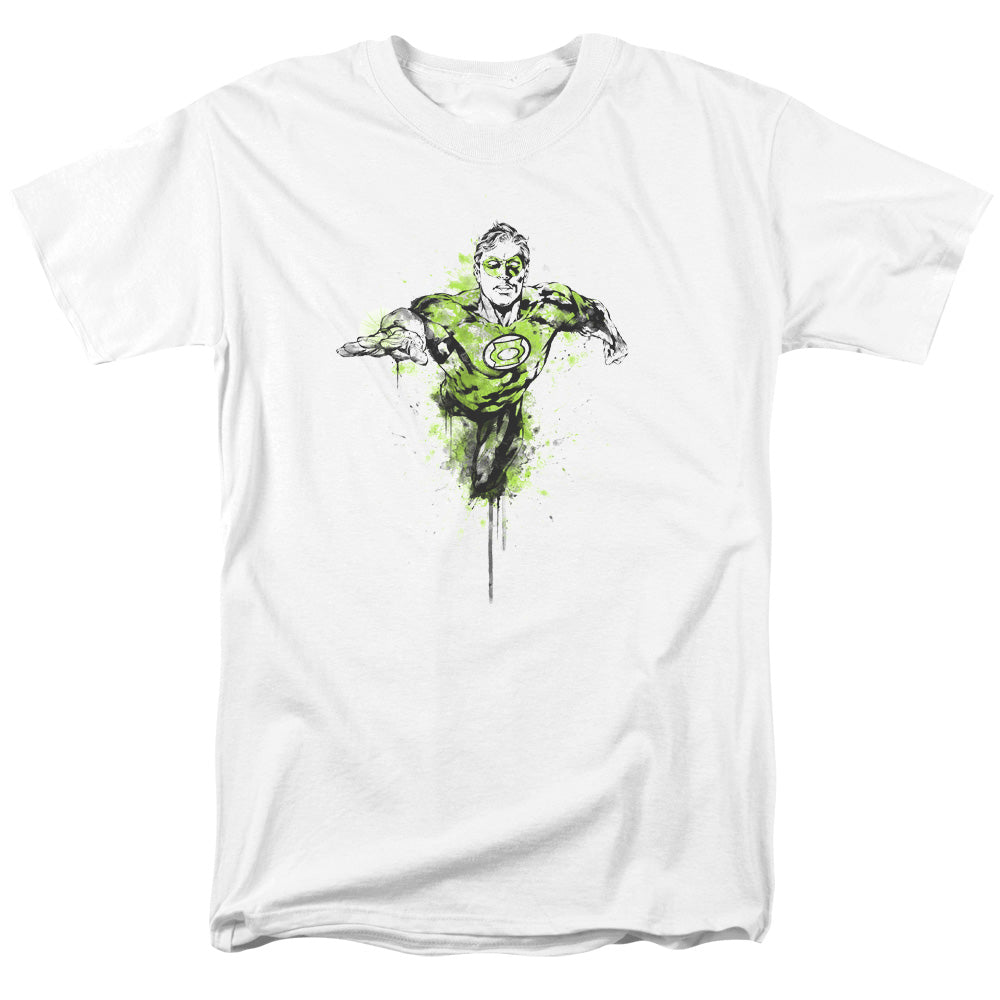 Green Lantern Inked Mens T Shirt White Officially Licensed