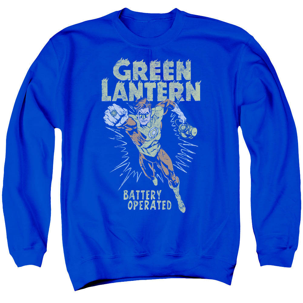 Green Lantern Fully Charged Mens Crewneck Sweatshirt Royal