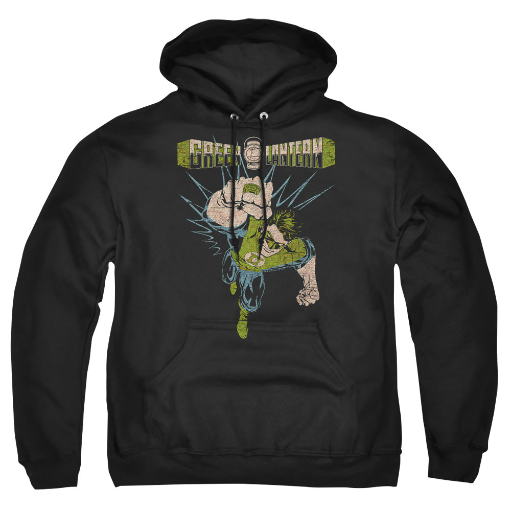 Green Lantern Powerful Mens Hoodie Black Officially Licensed