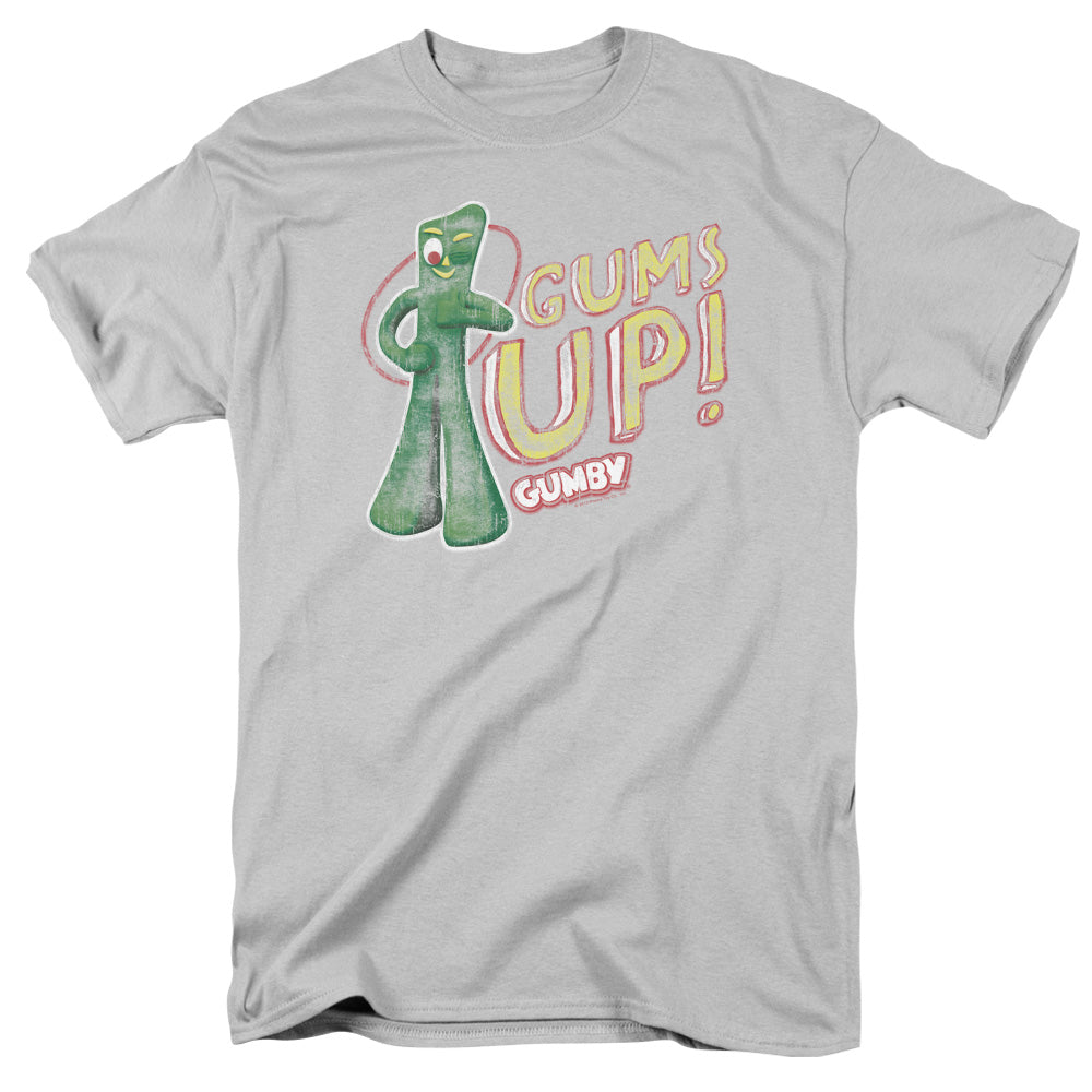 Gumby Gums Up Mens T Shirt Silver Officially Licensed