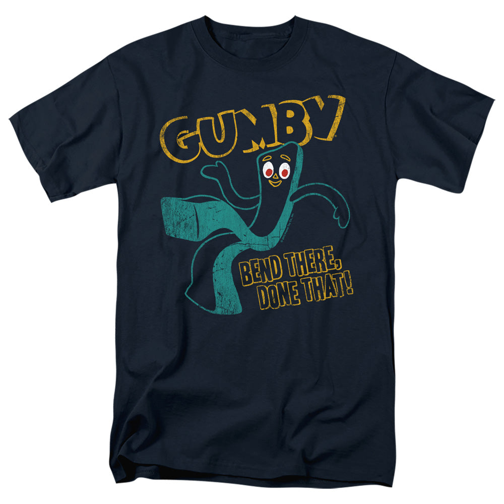 Gumby Bend There Mens T Shirt Navy Officially Licensed