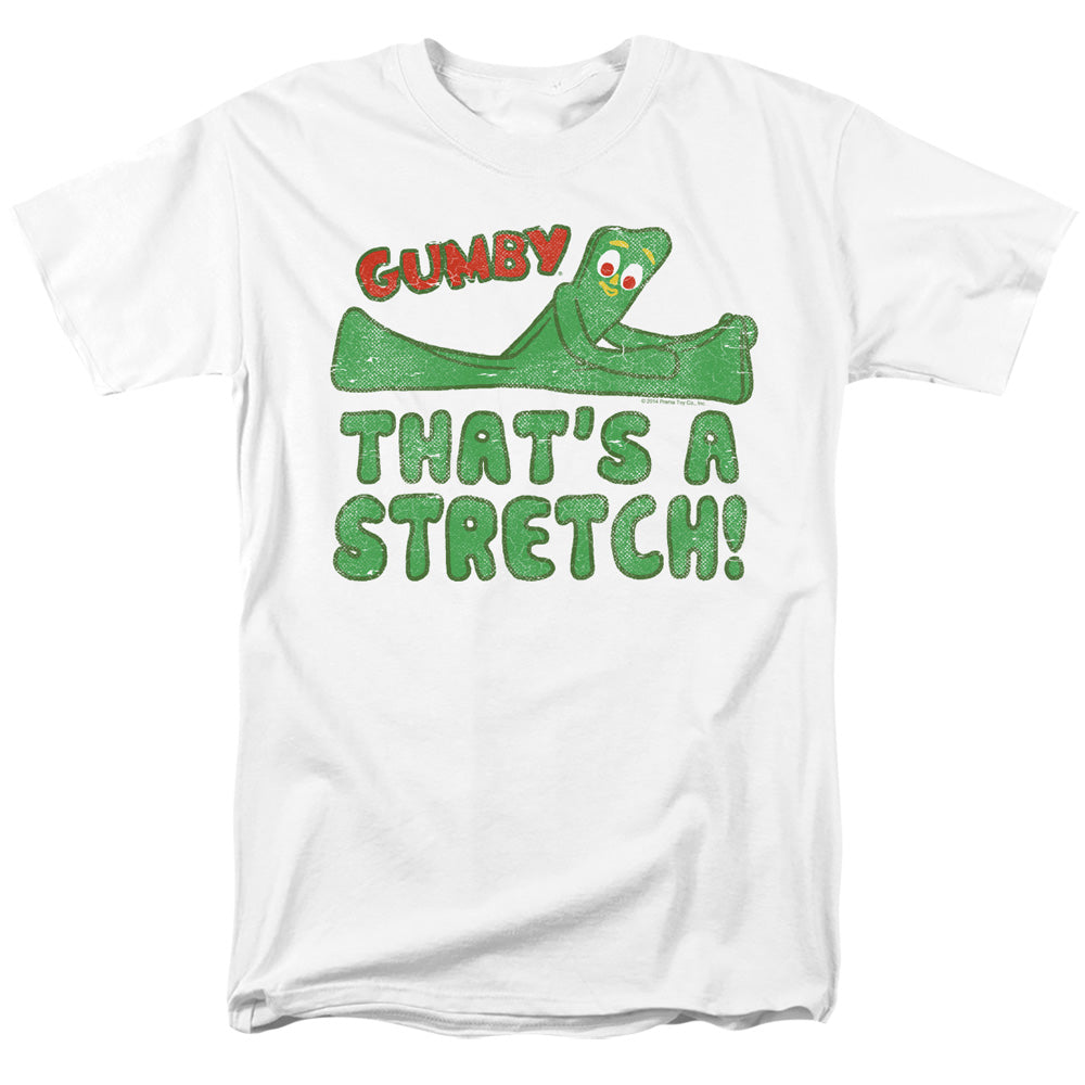 Gumby Thats A Stretch Mens T Shirt White Officially Licensed