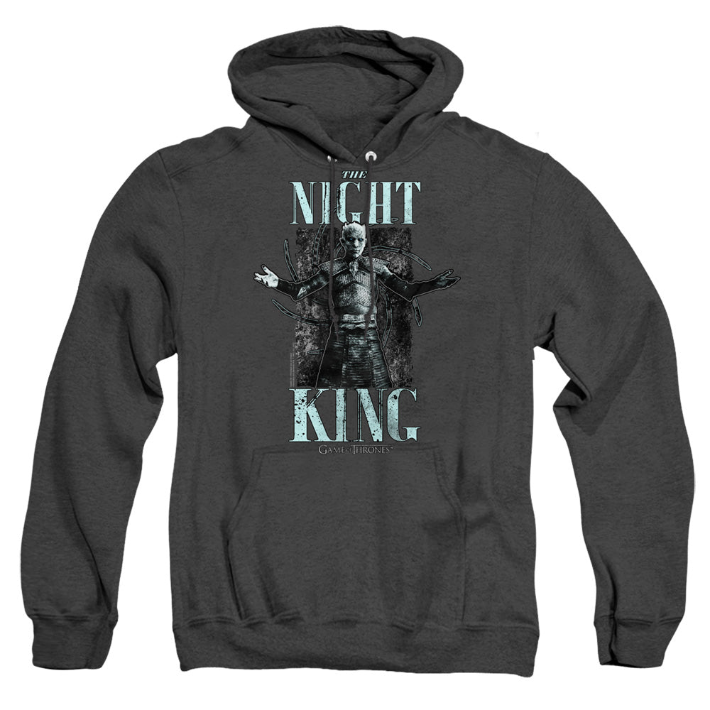 Game Of Thrones The Night King Heather Mens Hoodie Black Officially Licensed