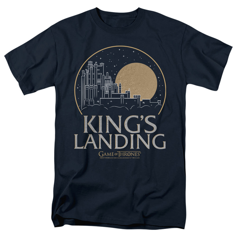 Game Of Thrones Kings Landing Mens T Shirt Navy Officially Licensed