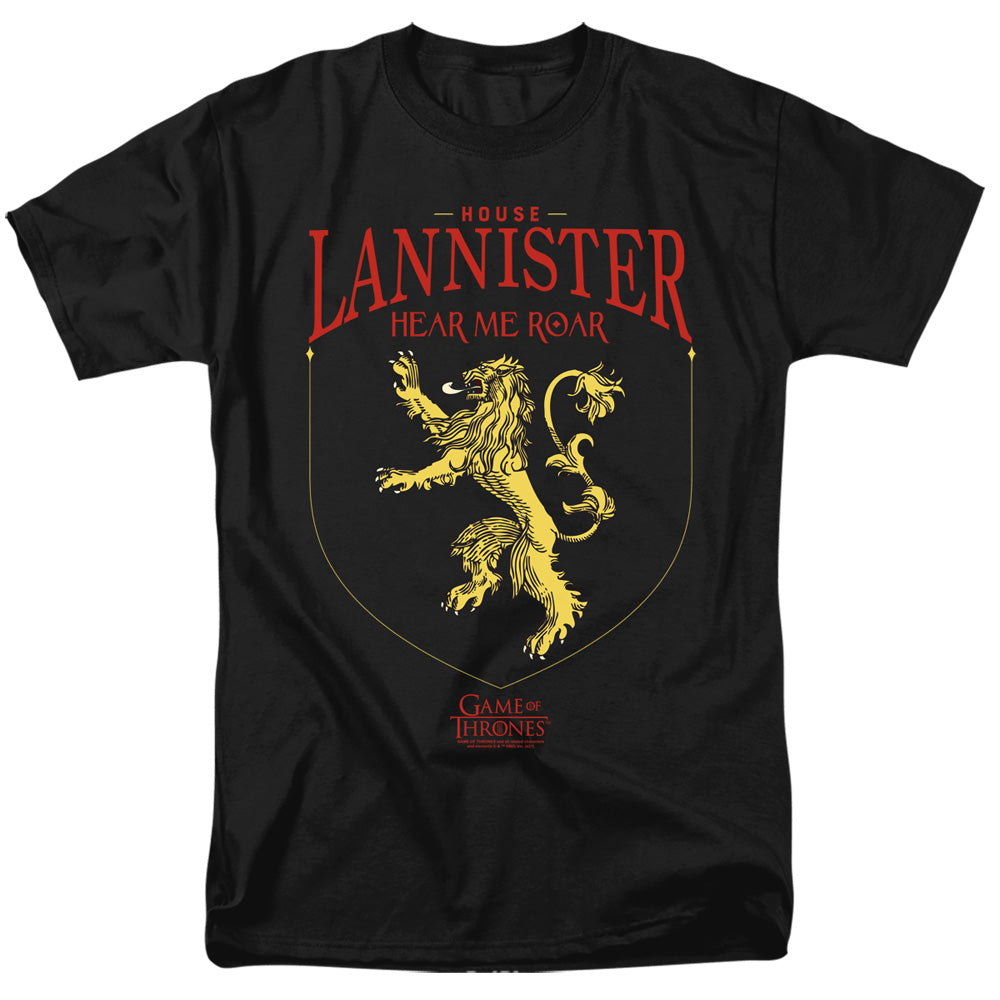 Game Of Thrones House Lannister Sigil Mens T Shirt Black Officially Licensed
