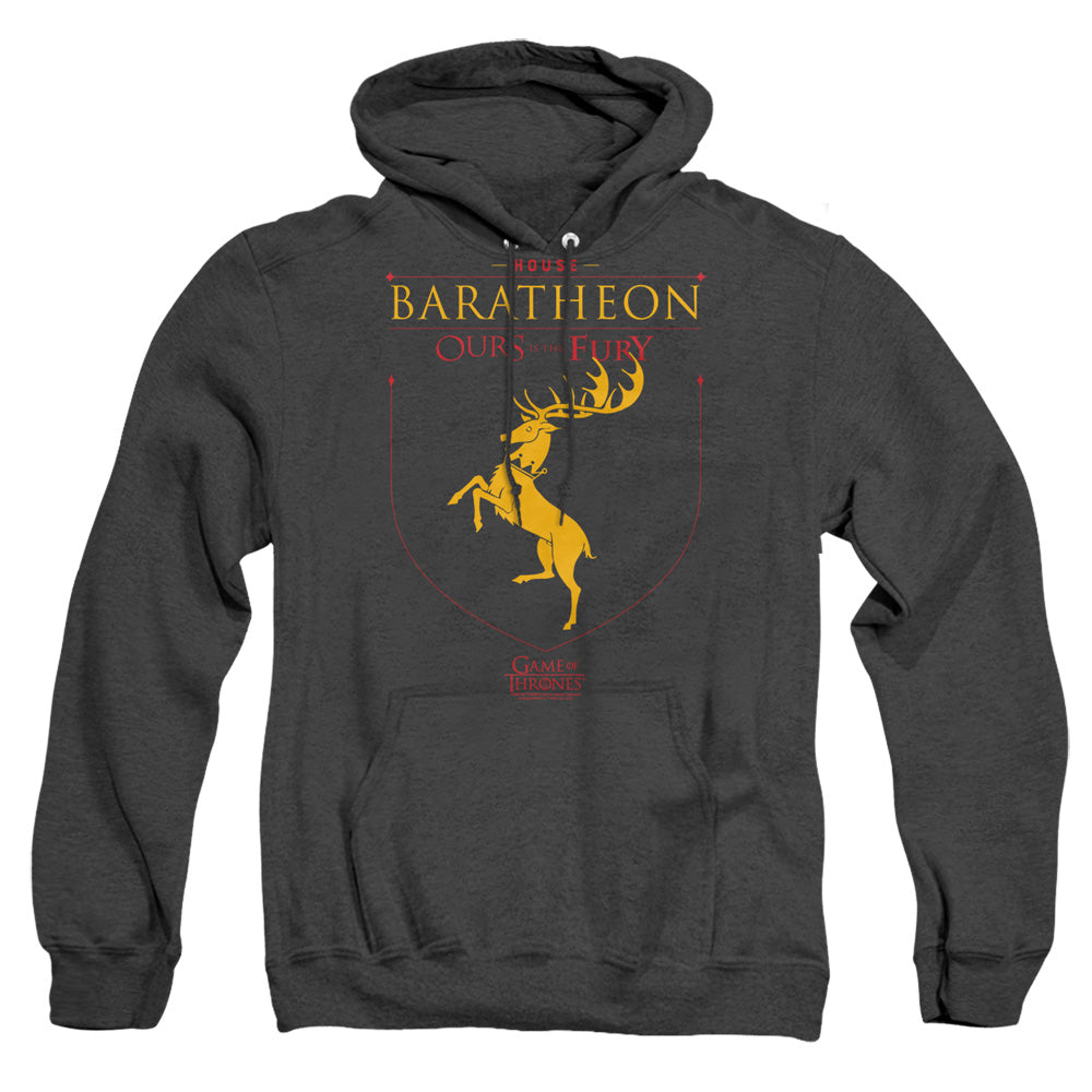 Game Of Thrones House Baratheon Sigil Mens Heather Hoodie Black Officially Licensed
