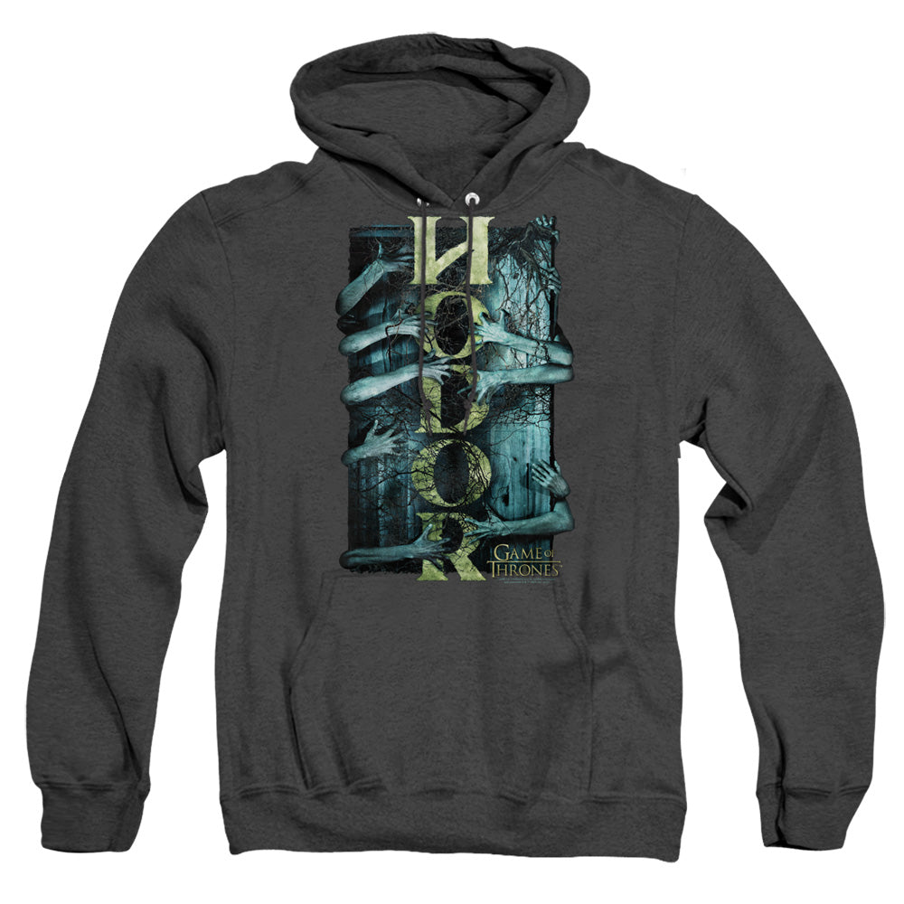 Game Of Thrones Hodor Heather Mens Hoodie Black Officially Licensed