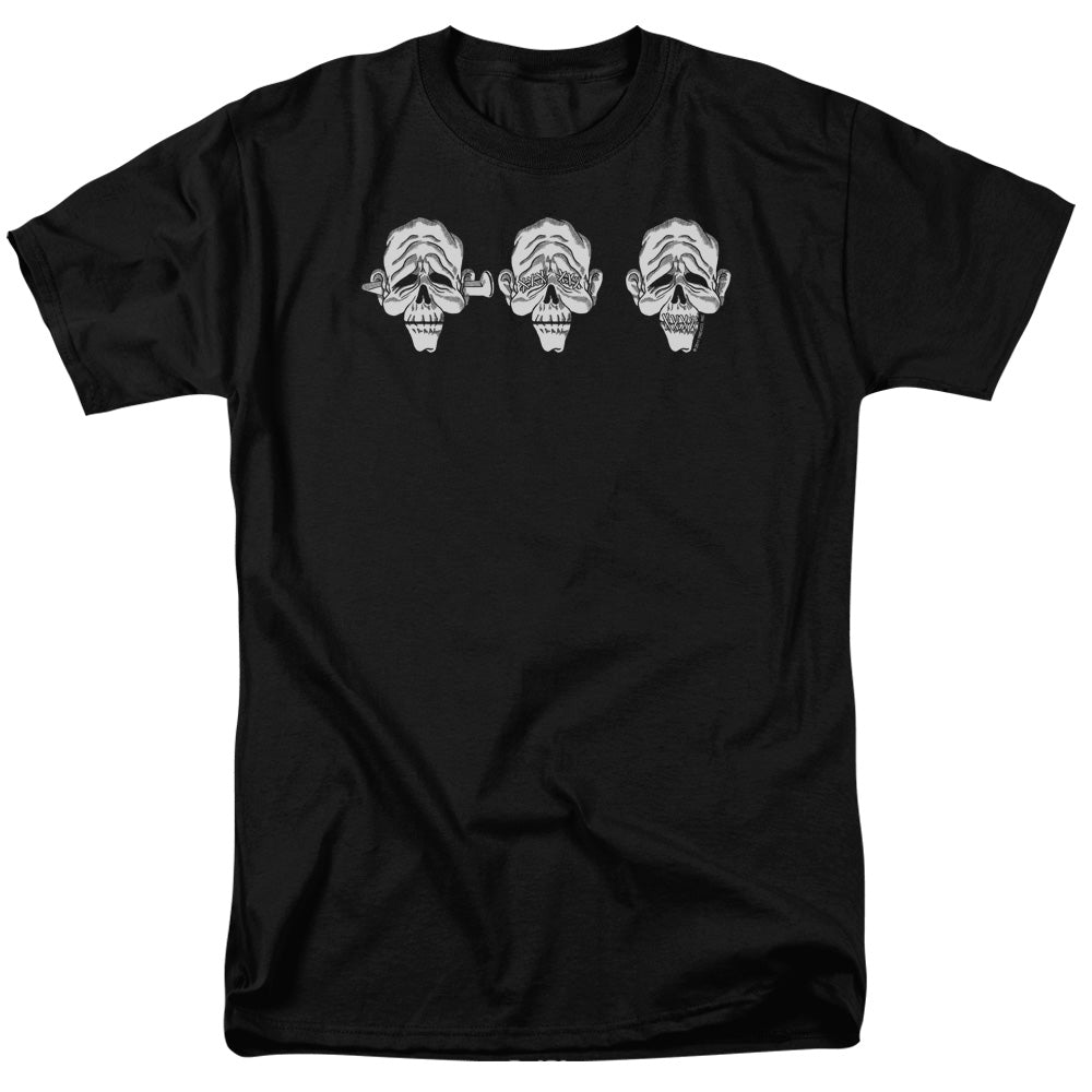 Hear No Heads Mens T Shirt Black Officially Licensed