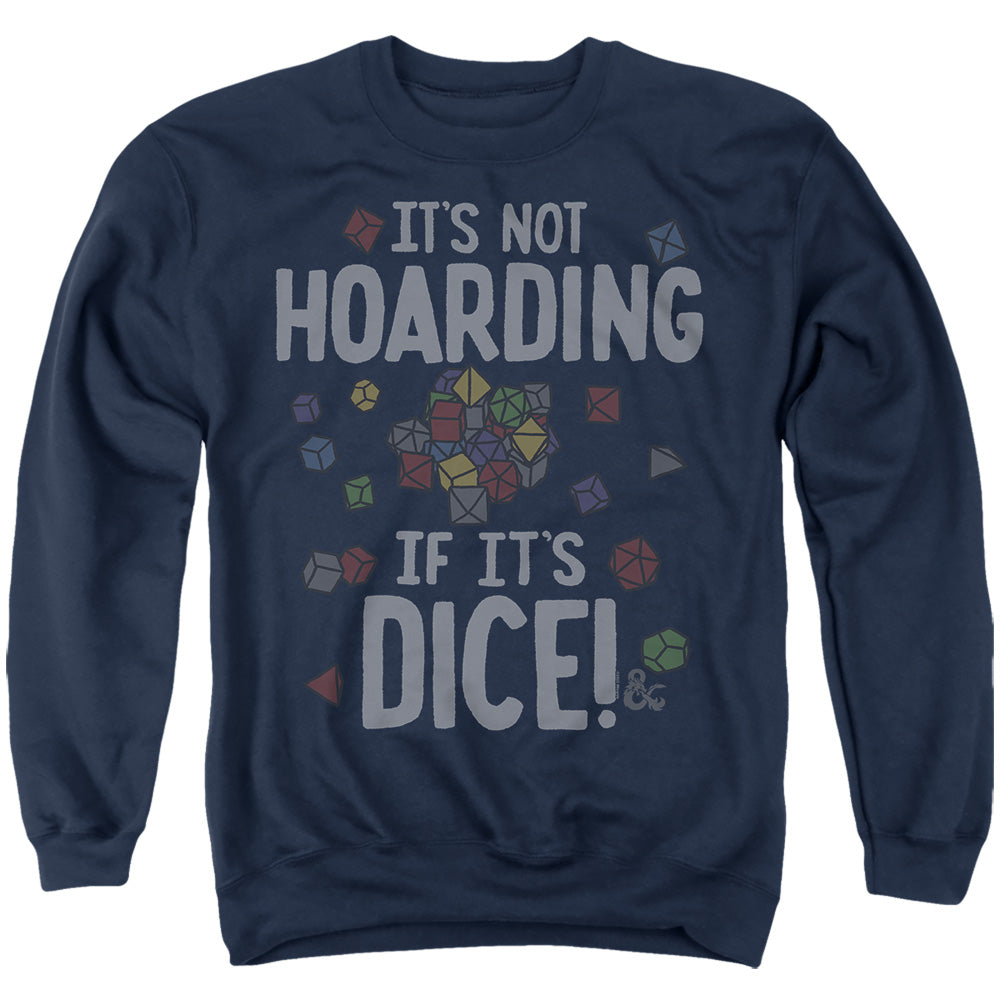 Dungeons And Dragons It'S Not Hoarding Mens Crewneck Sweatshirt Navy