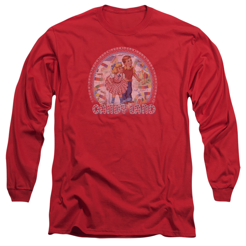 Candy Land Candy Land Mens Long Sleeve Shirt Red Officially Licensed