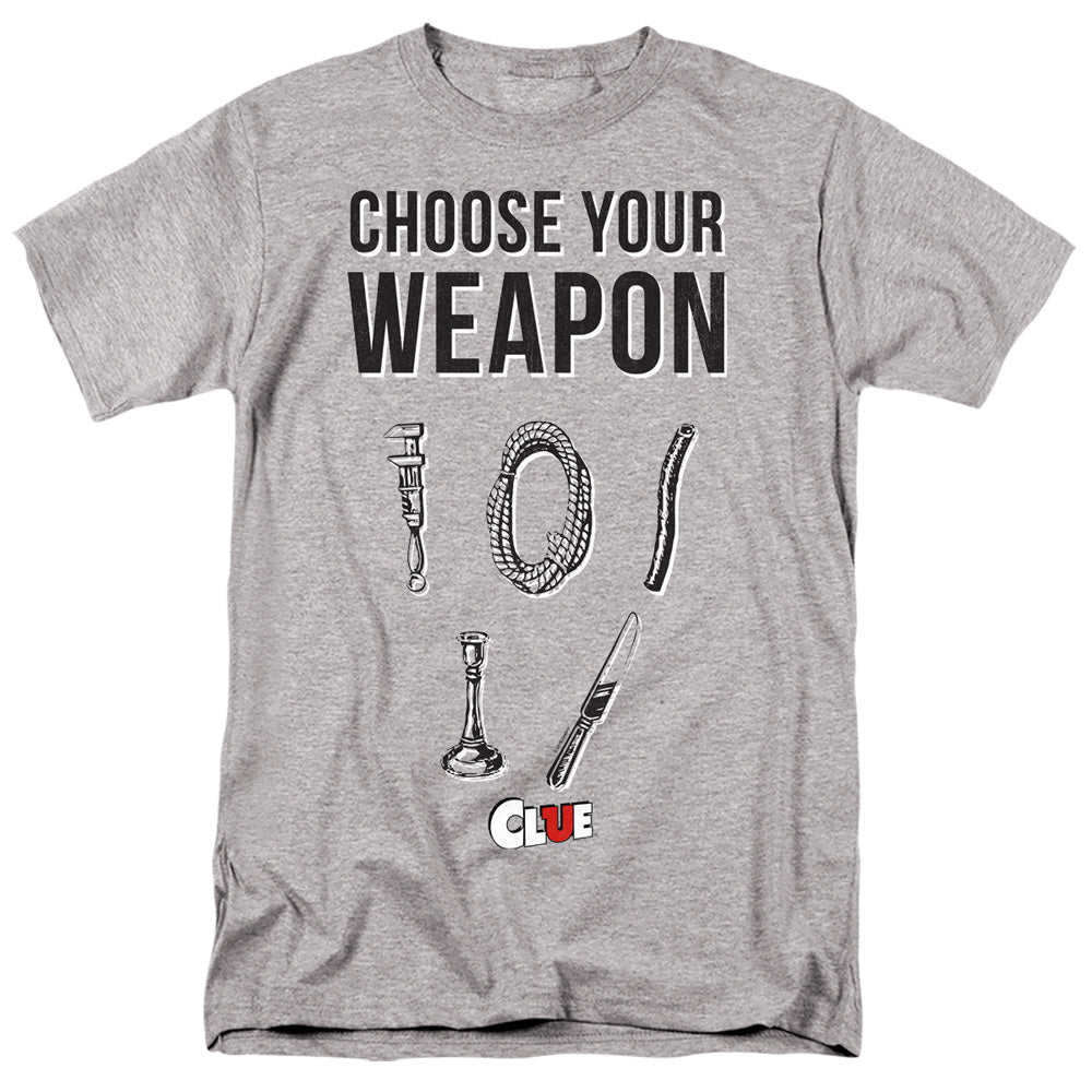 Clue Choose Mens T Shirt Athletic Heather Officially Licensed