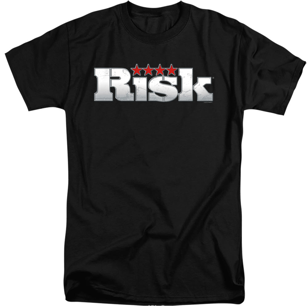 Risk Logo Mens Tall T Shirt Black Officially Licensed