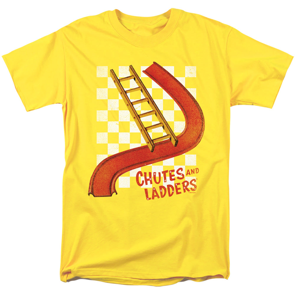 Chutes And Ladders Chute And Ladder Mens T Shirt Yellow Officially Licensed