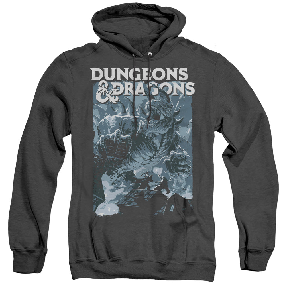 Dungeons And Dragons Tarrasque Heather Mens Hoodie Black Officially Licensed