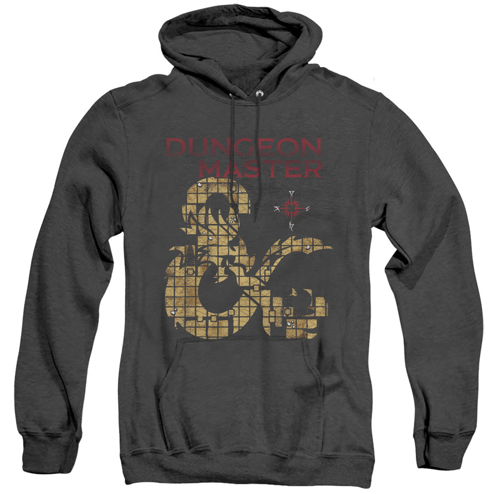Dungeons And Dragons Dungeon Master Heather Mens Hoodie Black Officially Licensed