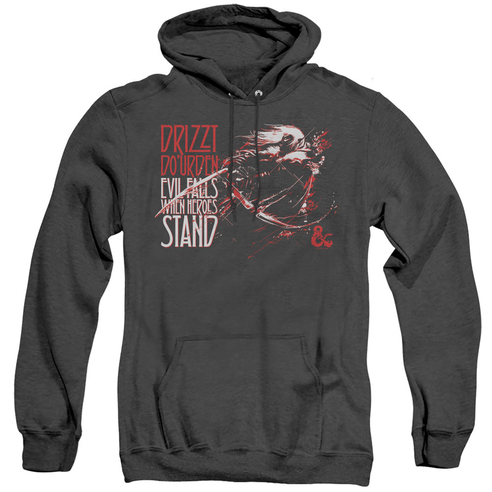 Dungeons And Dragons Evil Falls Heather Mens Hoodie Black Officially Licensed