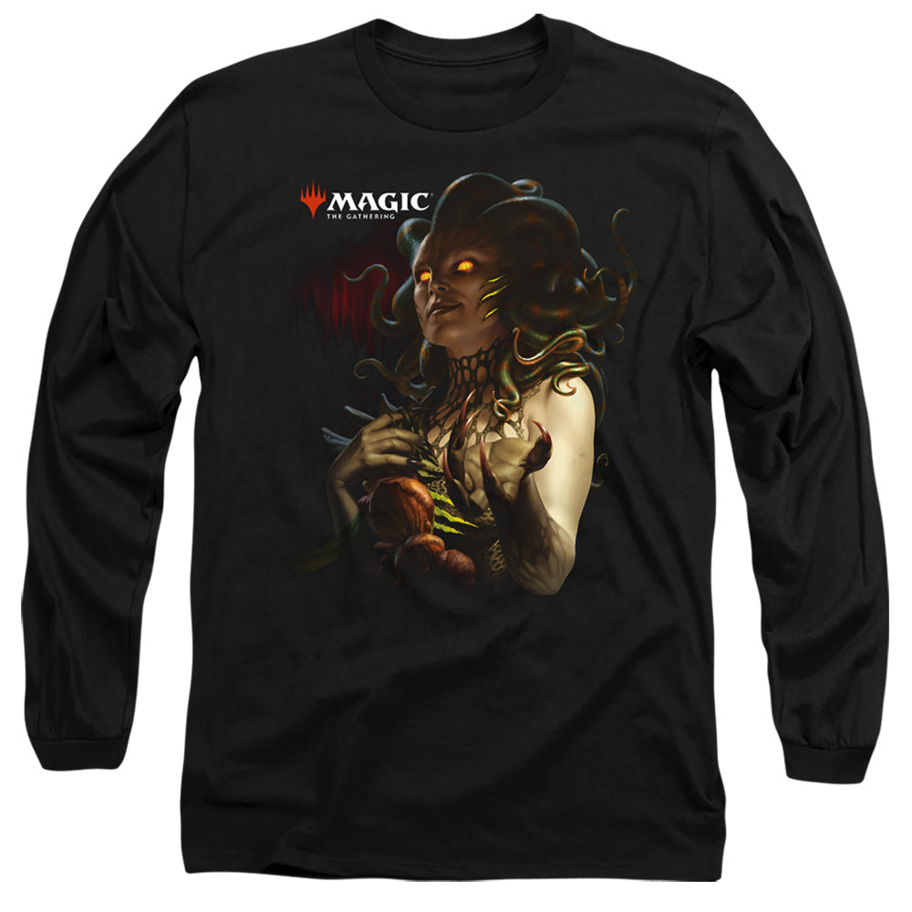Magic The Gathering Vraska Queen Of Golgari Mens Long Sleeve Shirt Black Officially Licensed