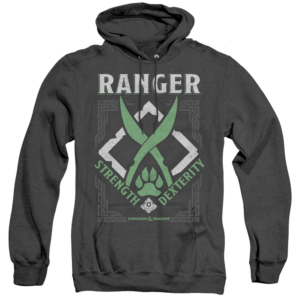 Dungeons And Dragons Ranger Heather Mens Hoodie Black Officially Licensed