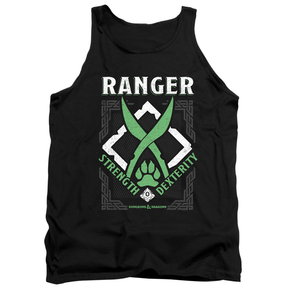 Dungeons And Dragons Ranger Mens Tank Top Shirt Black Officially Licensed
