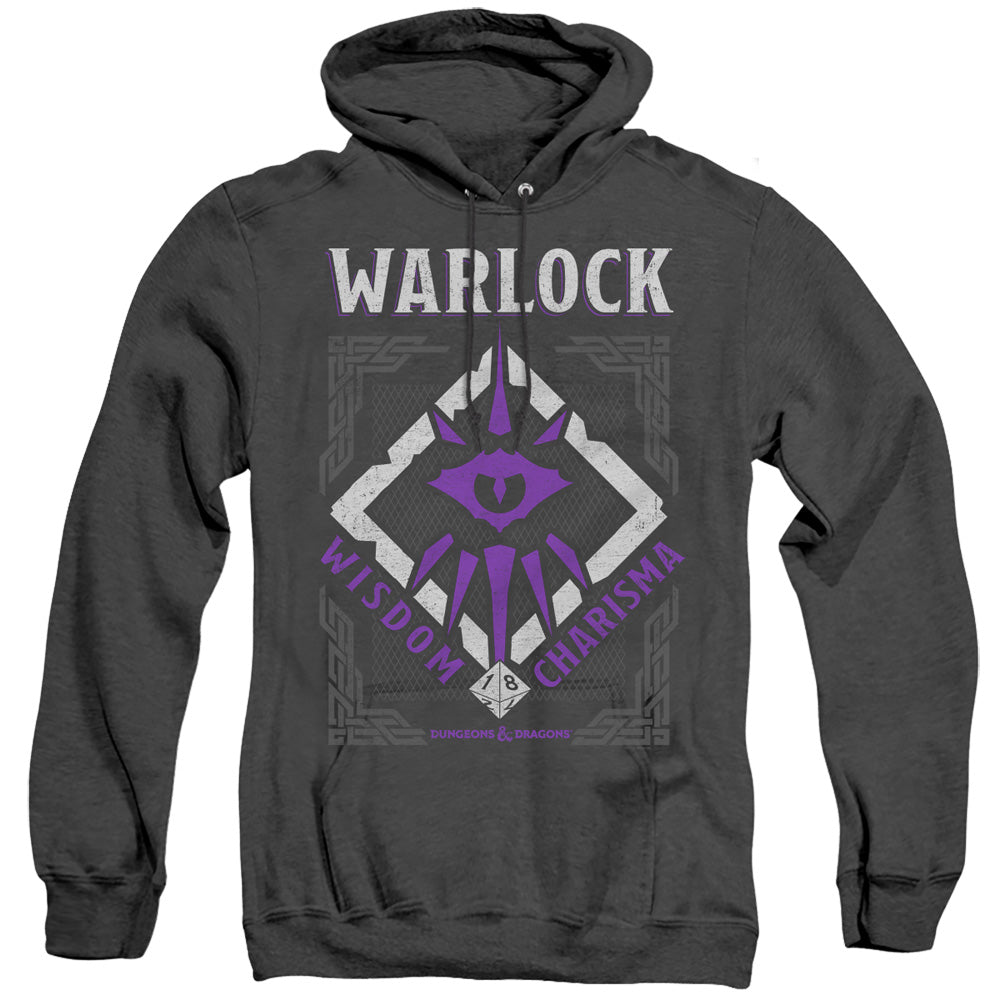 Dungeons And Dragons Warlock Heather Mens Hoodie Black Officially Licensed