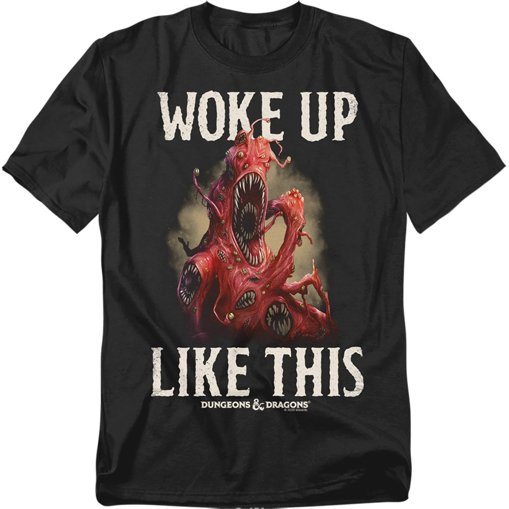 Dungeons And Dragons Woke Like This Mens T Shirt Black Officially Licensed