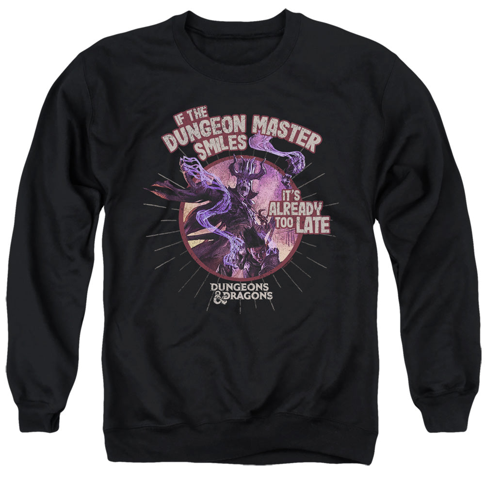 Dungeons And Dragons Dungeon Master Smiles Mens Crewneck Sweatshirt Black
