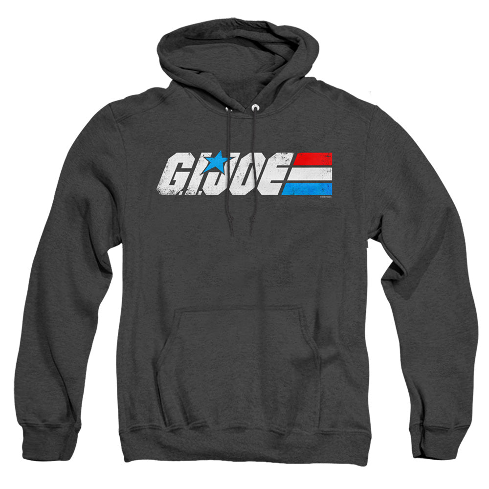 G.I. Joe Distressed Logo Heather Mens Hoodie Black Officially Licensed
