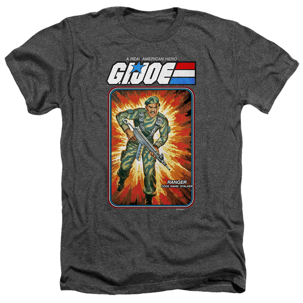 G.I. Joe Stalker Card Heather Mens T Shirt Black Officially Licensed