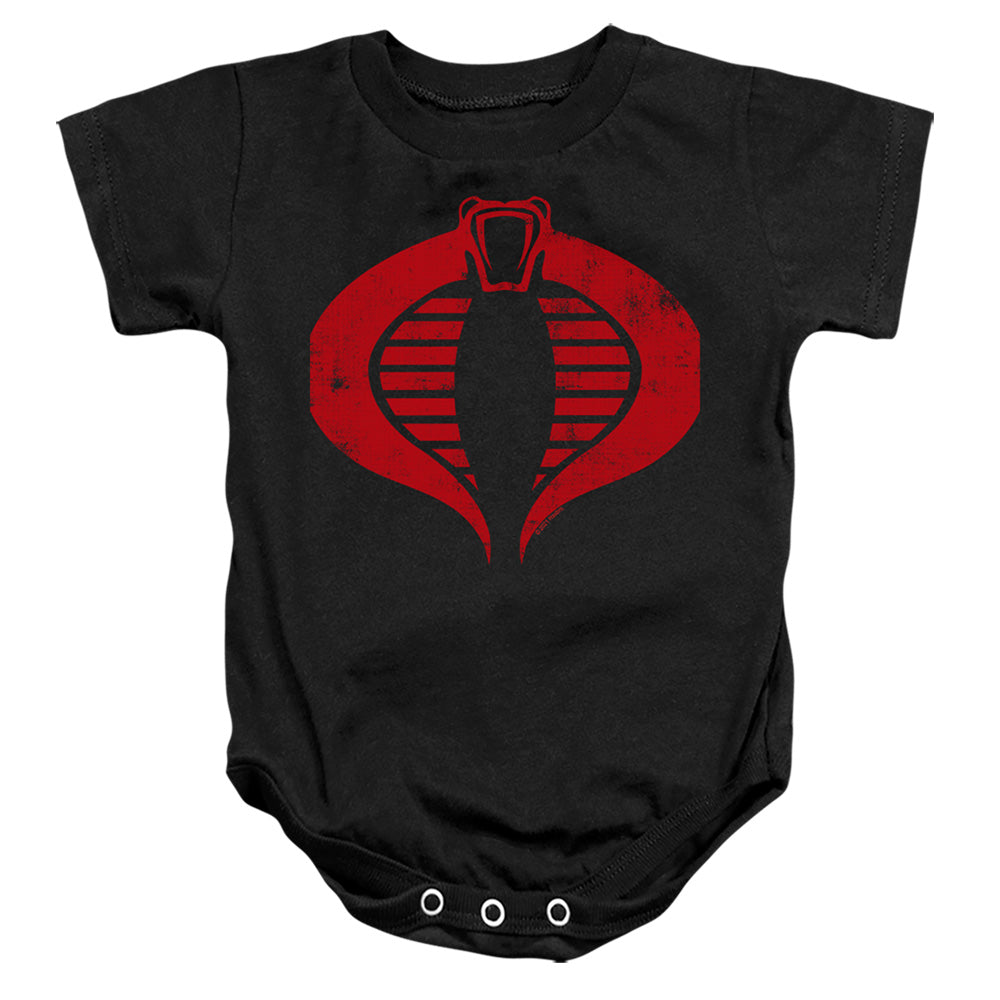 G.I. Joe Cobra Logo Infant Baby Snapsuit Black Officially Licensed