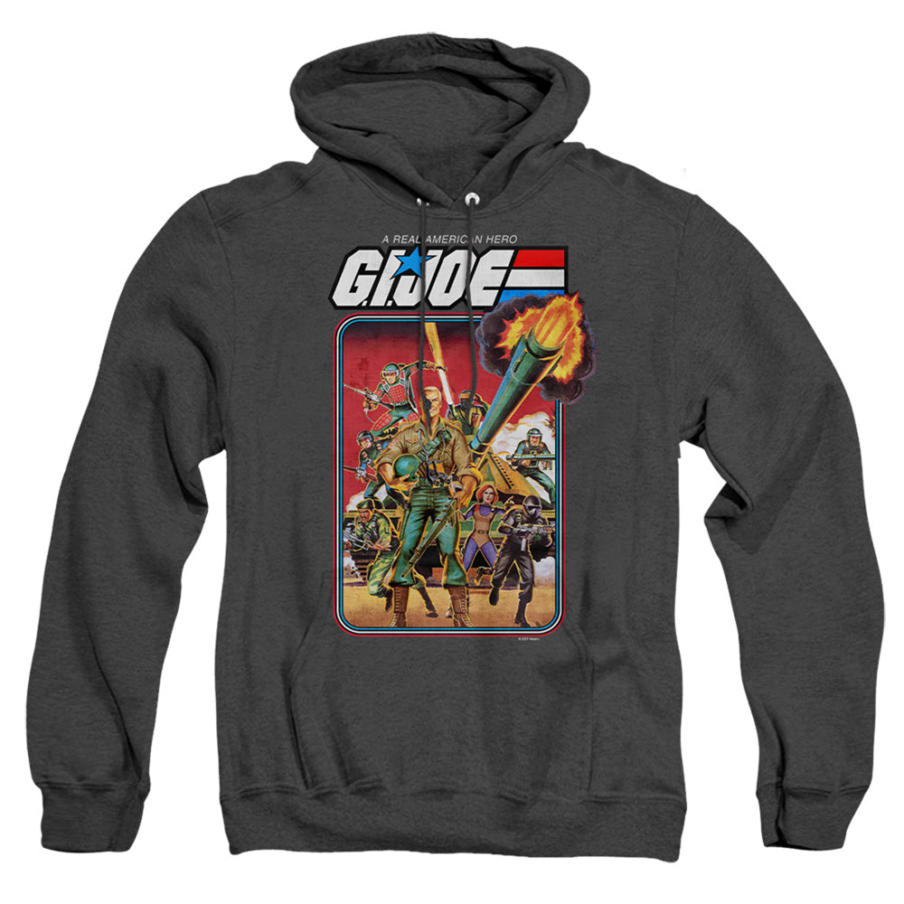 G.I. Joe Hero Group Heather Mens Hoodie Black Officially Licensed