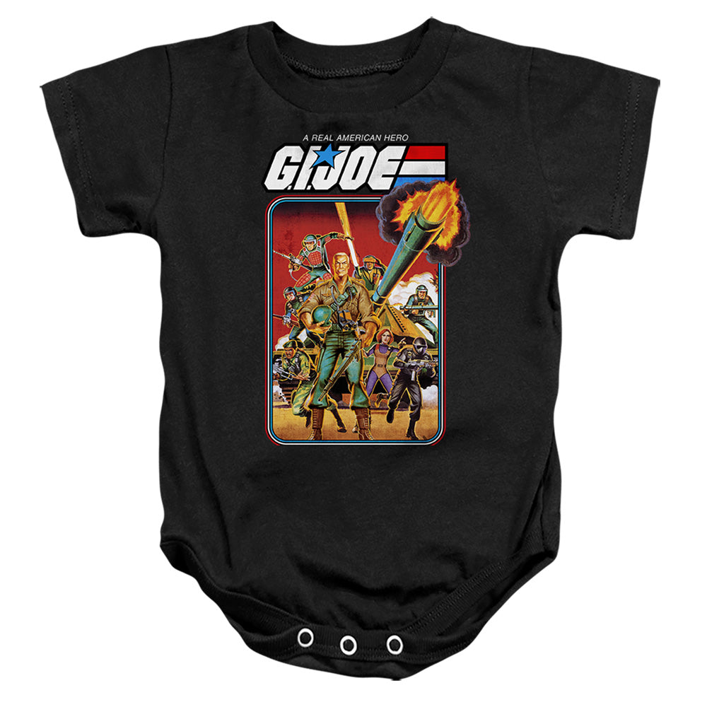 G.I. Joe Hero Group Infant Baby Snapsuit Black Officially Licensed