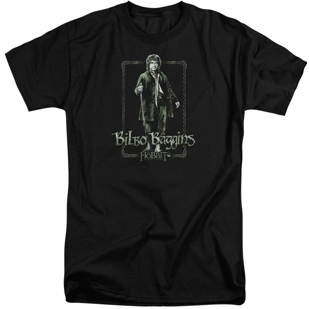 The Hobbit Bilbo Stare Mens Tall T Shirt Black Officially Licensed