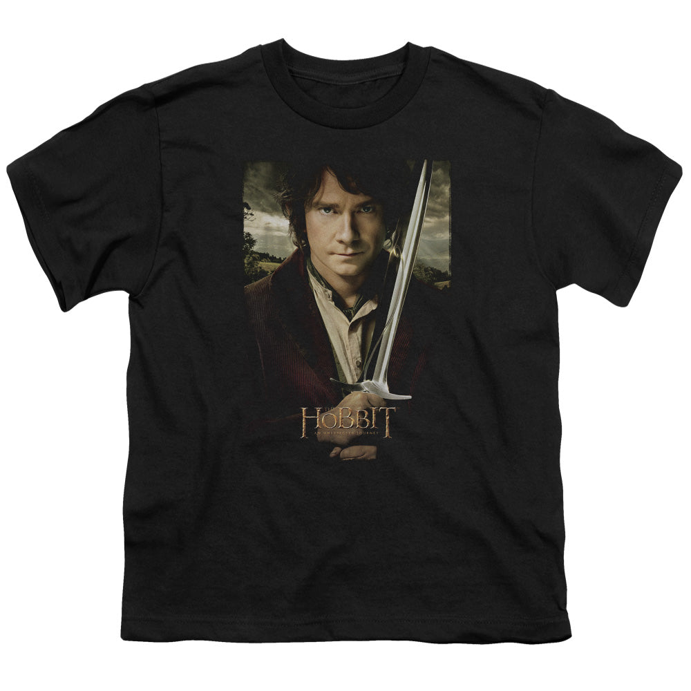 The Hobbit Baggins Poster Kids Youth T Shirt Black Officially Licensed
