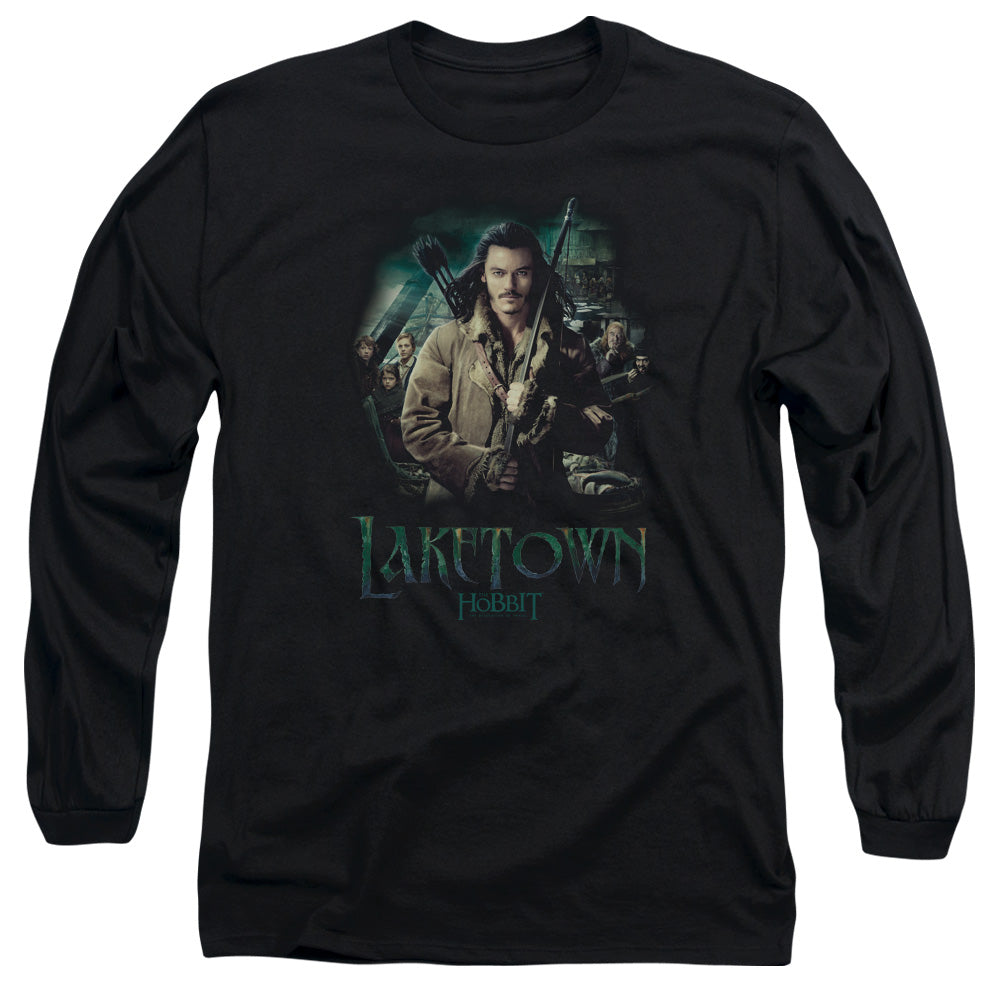 Hobbit Protector Mens Long Sleeve Shirt Black Officially Licensed