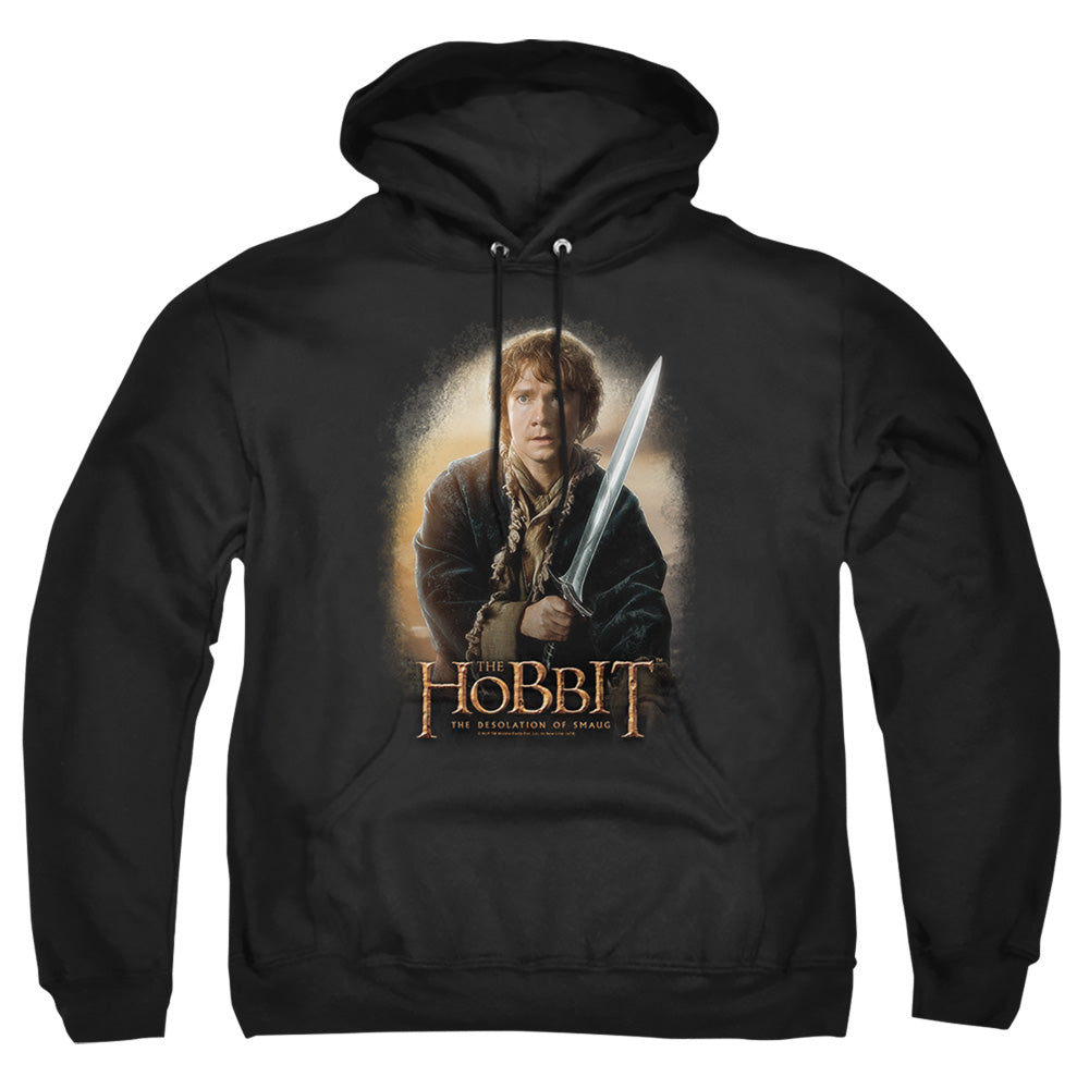 The Hobbit Bilbo And Sting Mens Hoodie Black Officially Licensed