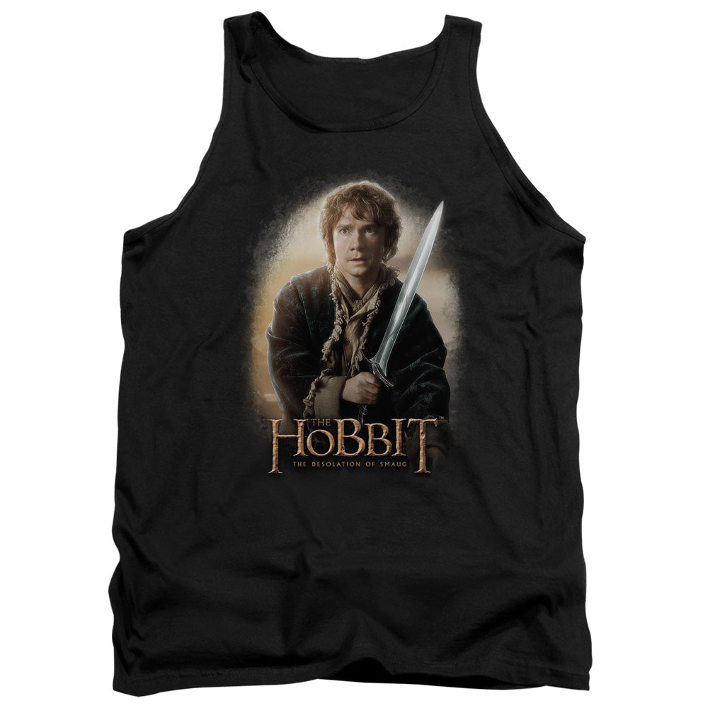 The Hobbit Bilbo And Sting Mens Tank Top Shirt Black Officially Licensed