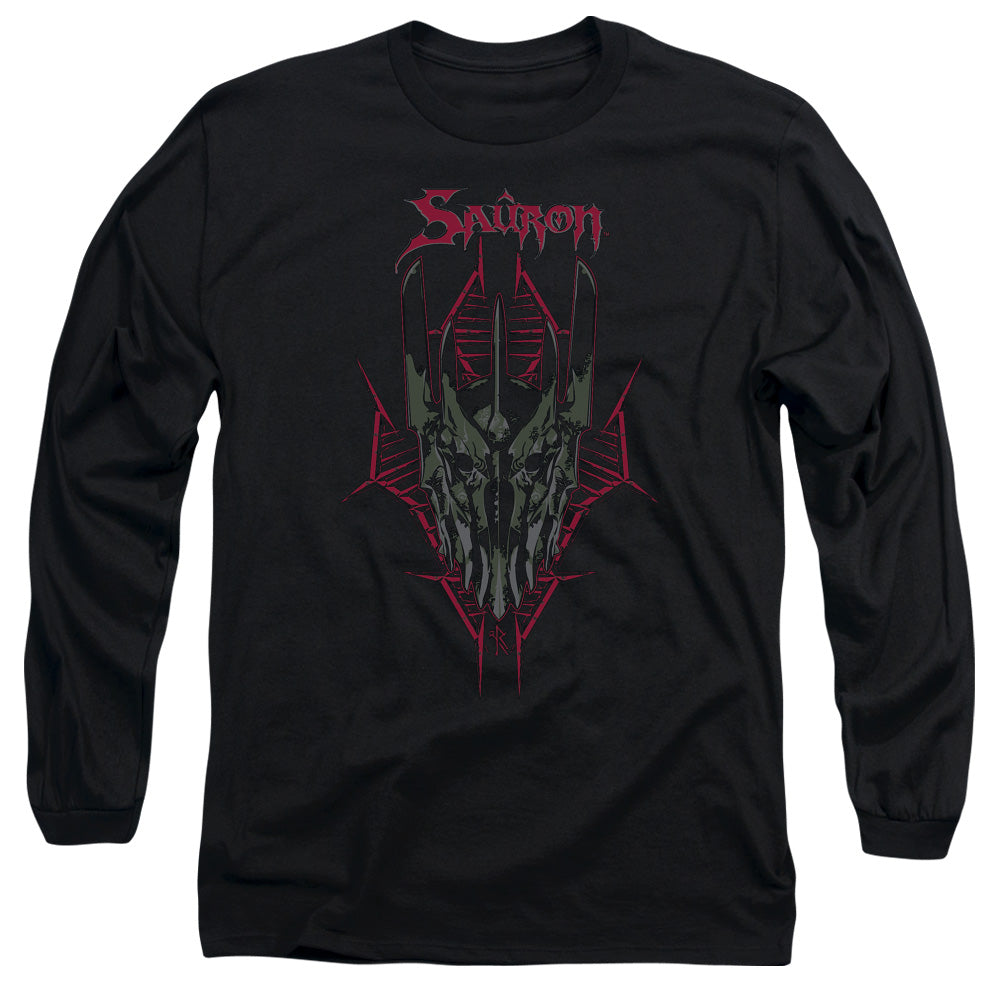 Hobbit Evils Helm Mens Long Sleeve Shirt Black Officially Licensed