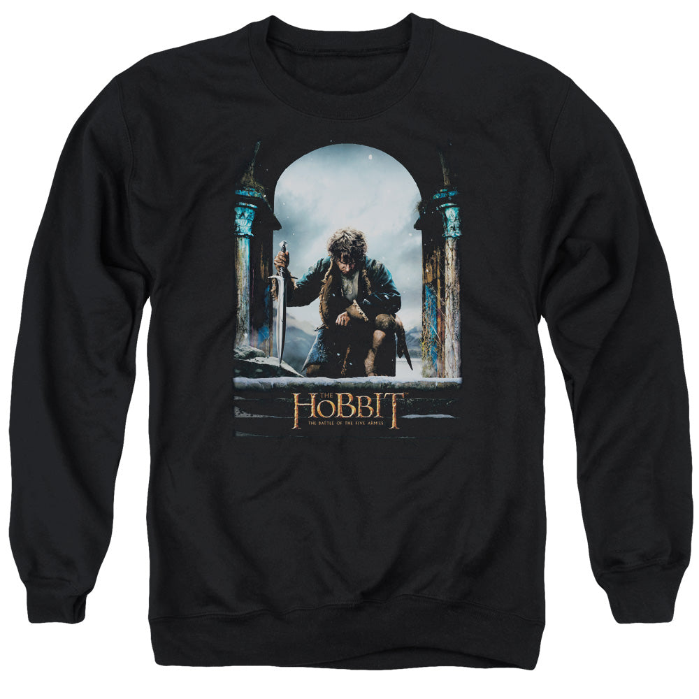 The Hobbit Bilbo Poster Mens Crewneck Sweatshirt Black Officially Licensed