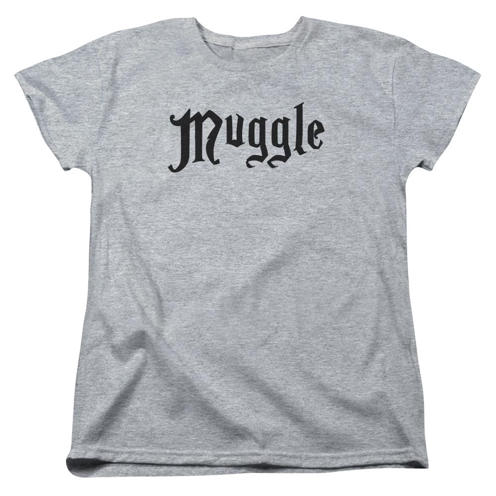 Harry Potter Muggle Womens T Shirt Athletic Heather Officially Licensed