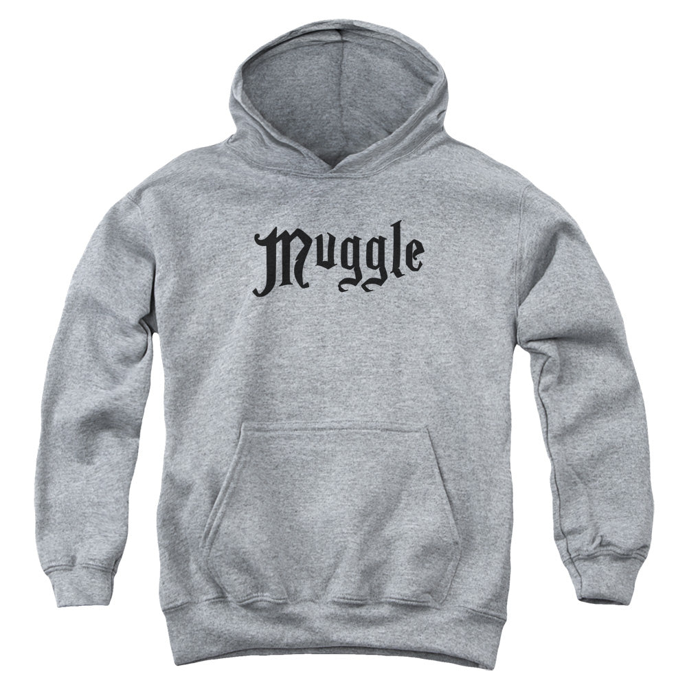 Harry Potter Muggle Kids Youth Hoodie Athletic Heather Officially Licensed