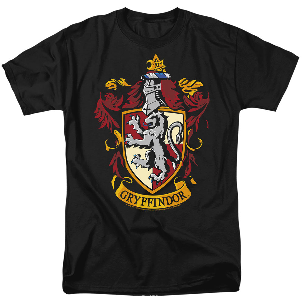 Harry Potter Gryffindor Crest Mens T Shirt Black Officially Licensed