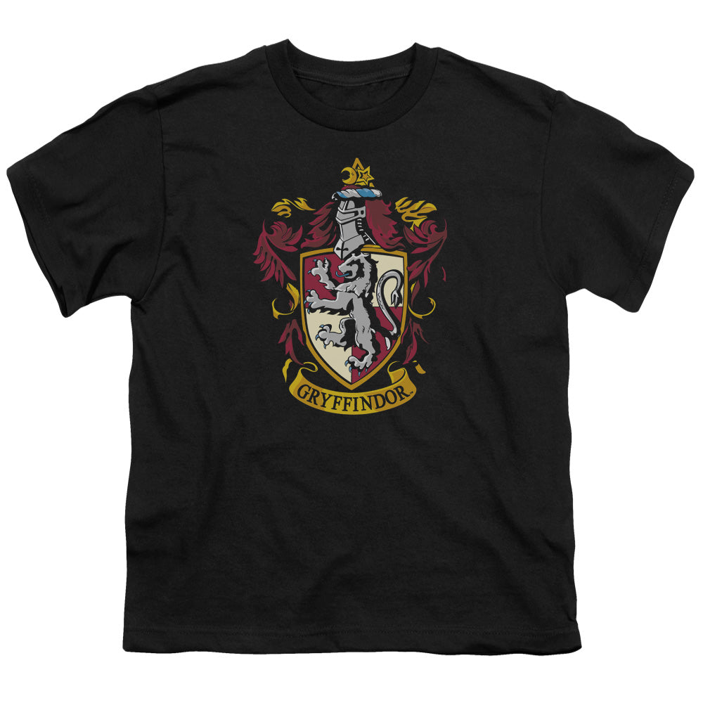 Harry Potter Gryffindor Crest Kids Youth T Shirt Black Officially Licensed
