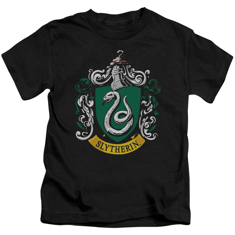 Harry Potter Slytherin Crest Juvenile Kids Youth T Shirt Black Officially Licensed