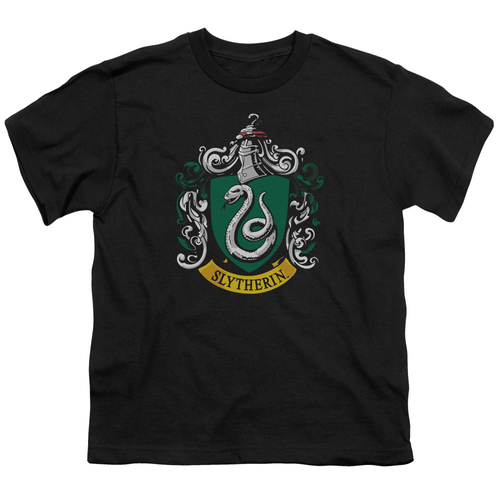 Harry Potter Slytherin Crest Kids Youth T Shirt Black Officially Licensed