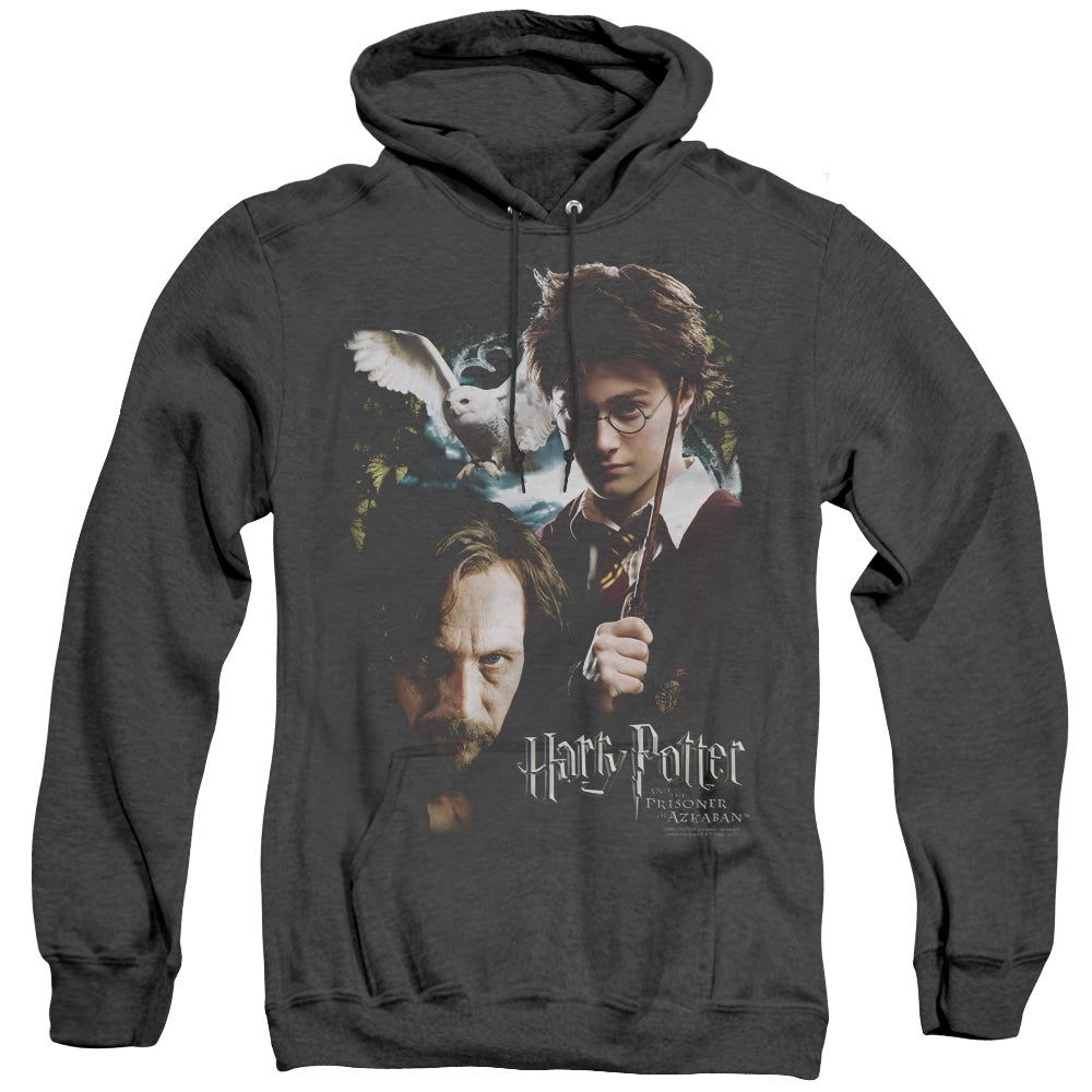 Harry Potter Harry And Sirius Heather Mens Hoodie Black Officially Licensed