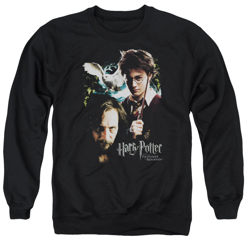 Harry Potter Harry And Sirius Mens Crewneck Sweatshirt Black Officially Licensed