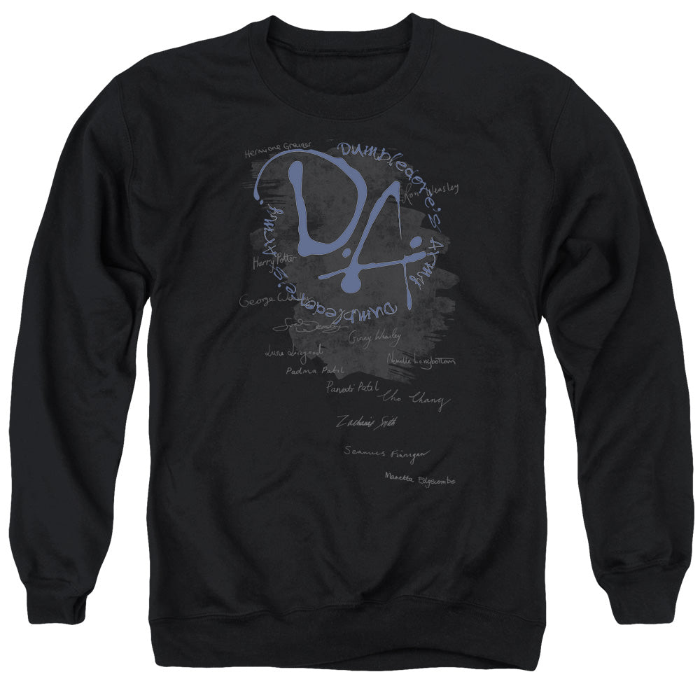 Harry Potter Dumbledores Army Mens Crewneck Sweatshirt Black Officially Licensed