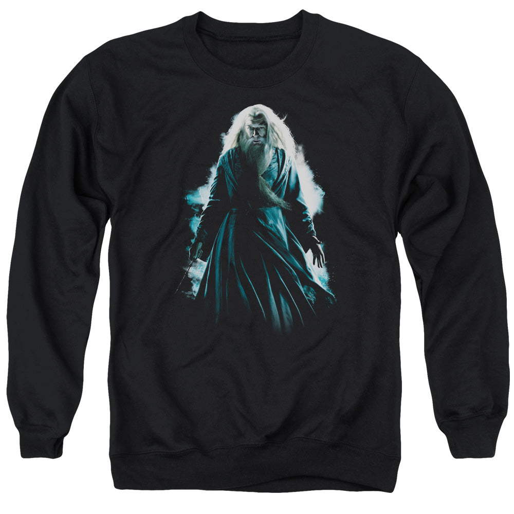 Harry Potter Dumbledore Burst Mens Crewneck Sweatshirt Black Officially Licensed
