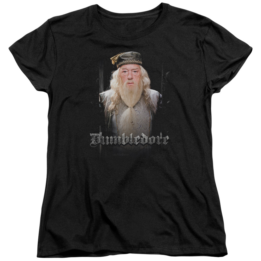 Harry Potter Dumble Doors Womens T Shirt Black Officially Licensed